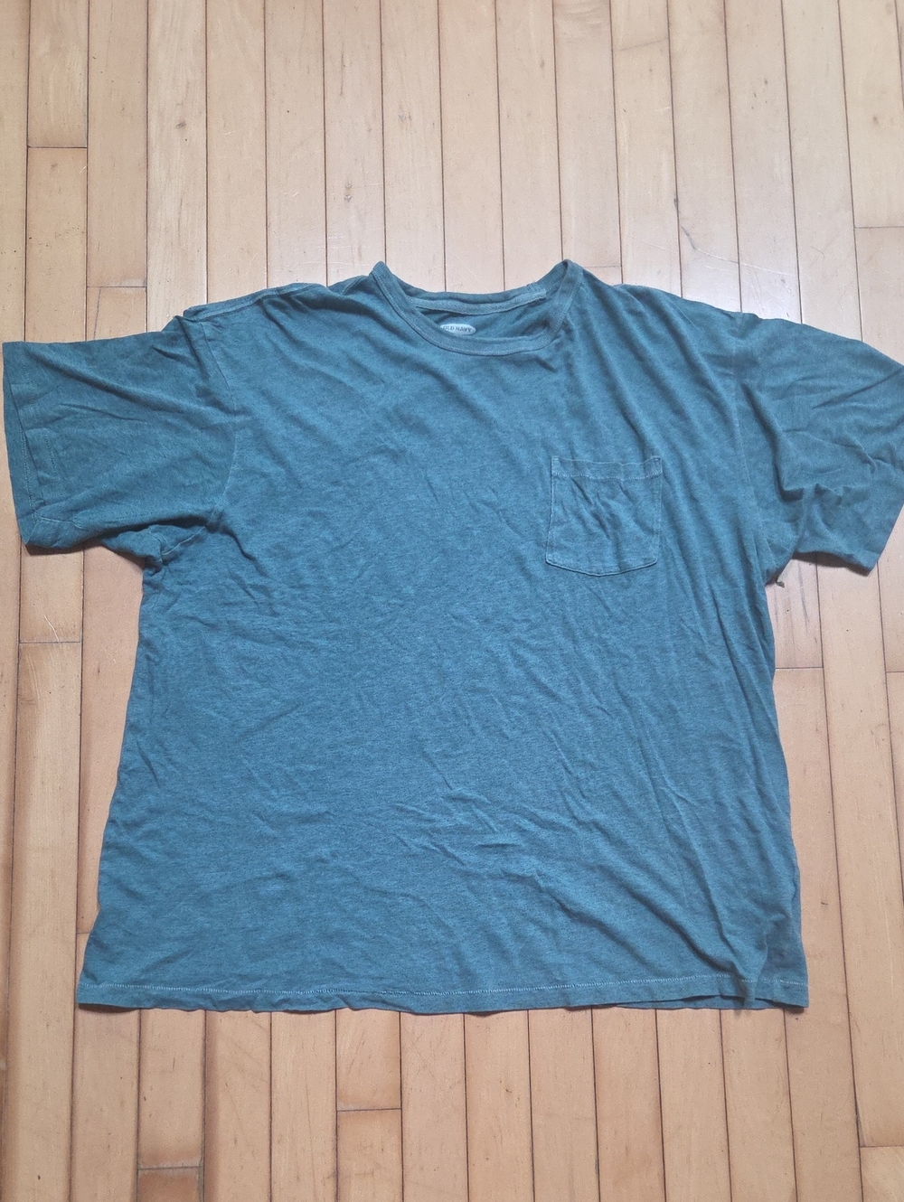 Old Navy Men's Pocket Crewneck T-Shirt — Teal Blue